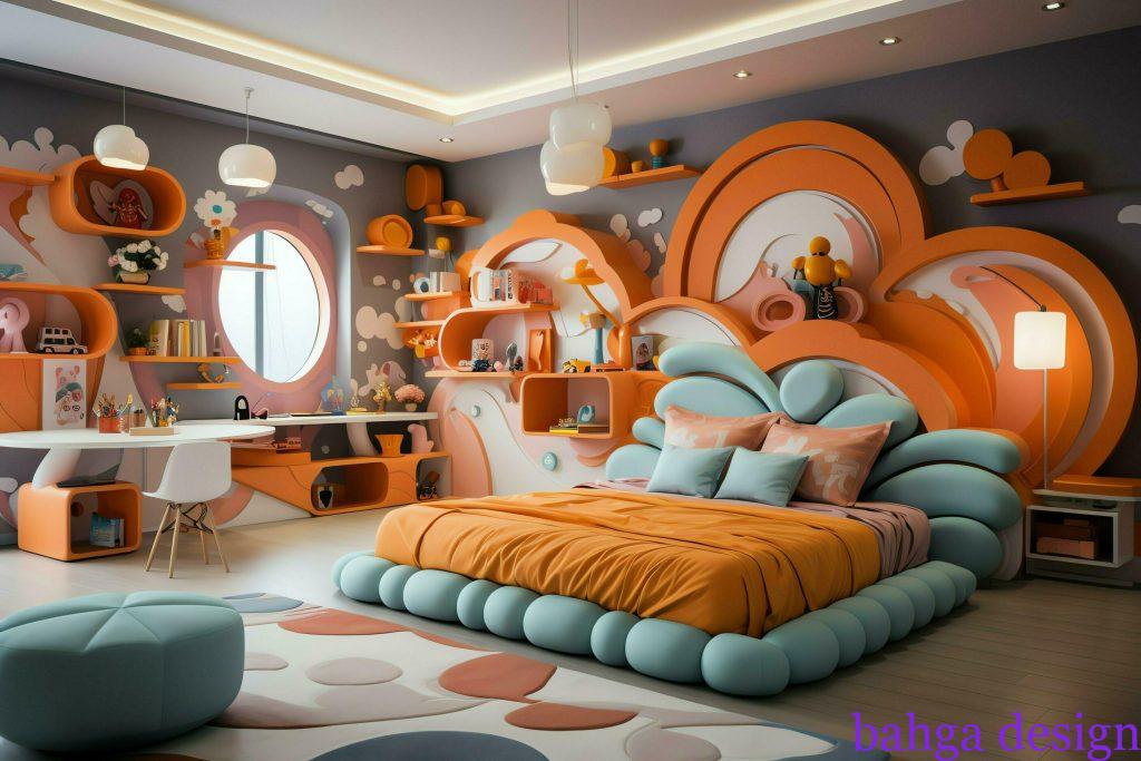 غرفة نوم جميل جدا حديثة للاطفال