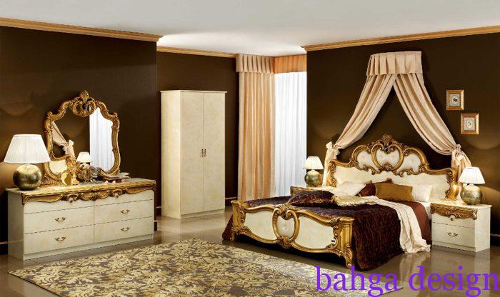 غرفة نوم خشب كلاسيكية مناسبة للعرسان
