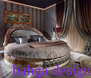 غرفة نوم دائرية بشكل كلاسيكى روعة