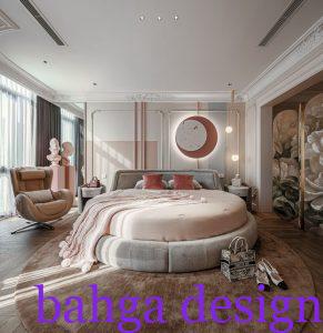 غرفة نوم دائرية كاملة في منتهى الشياكة