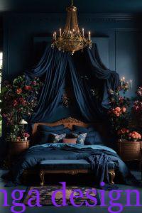 غرفة نوم زرقاء للمتزوجين تناسب جميع الاذواق