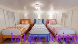 غرفة نوم للاطفال 3 سراير بالوان رائعة تناسب الاولاد