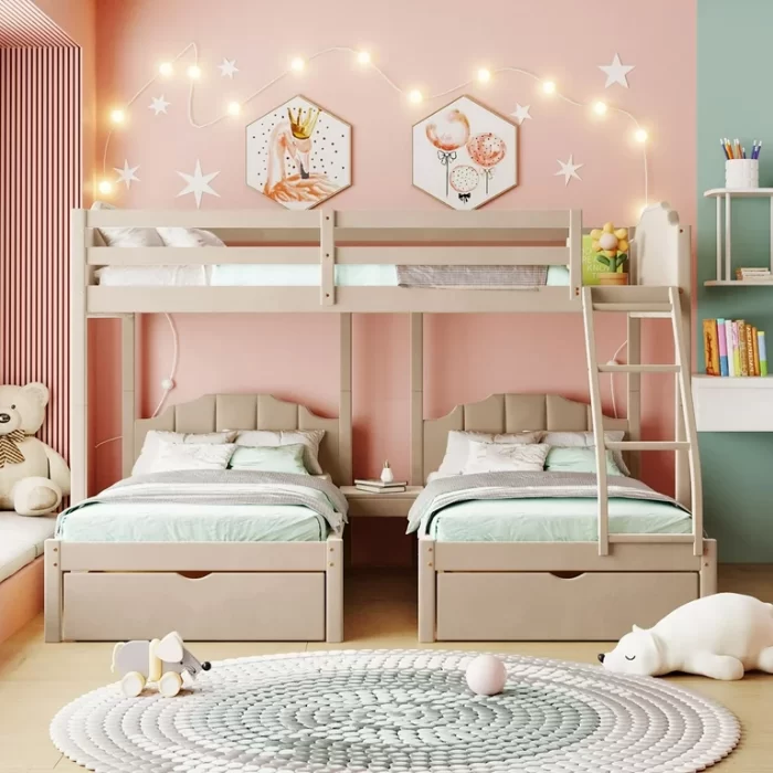 غرفة نوم للاطفال ثلاثية روعة (2)