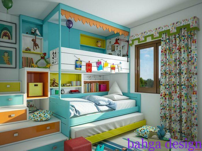 غرفة نوم مودرن رائعة بالوان جميل