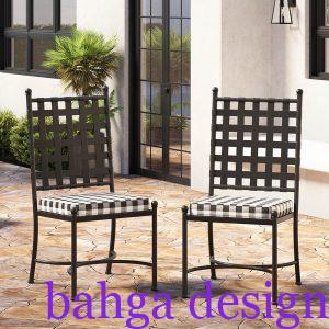 كرسي سفرة حديد بتصميم أنيق جداً