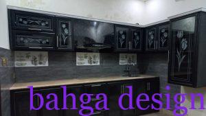 مطبخ اسود الوميتال بسيط جدا ً