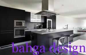 مطبخ سيلفر في اسود مودرن جميل